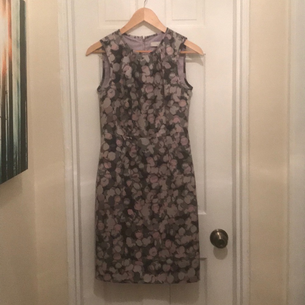 Ann Taylor Loft Pastel Printed Shift Dress